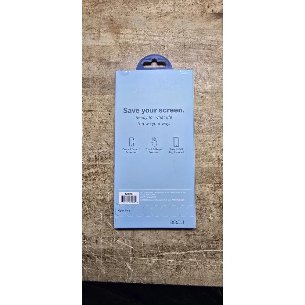 This is a GoTo brand tempered glass screen protector for 6.7-inch Apple iPhone